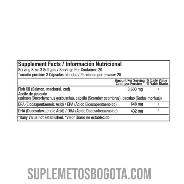 OMEGA 3 - FISH OIL - 1.200 MG