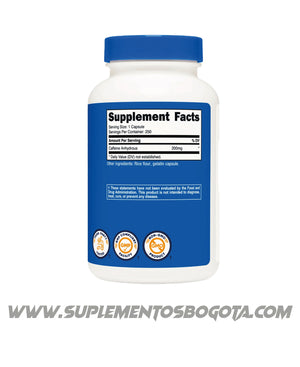 Cafeina 200 Mg 250 Capsulas Nutricost