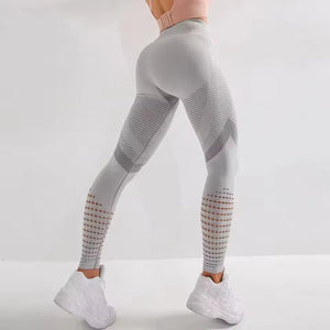 Licra deportiva sin costuras de cintura alta.