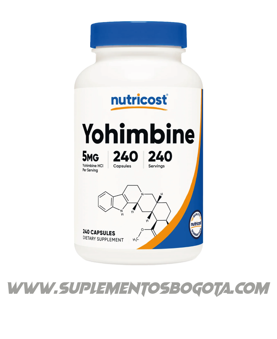 Yohimbina HCL - 5Mg 240 Capsulas Nutricost