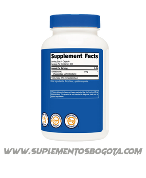 Yohimbina HCL - 5Mg 240 Capsulas Nutricost